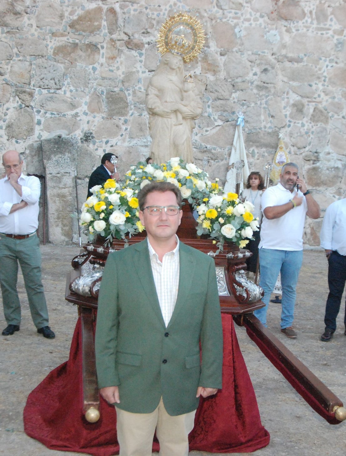 La Patrona llega a la iglesia de San Martín