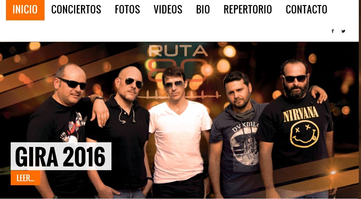 Portada de su web 