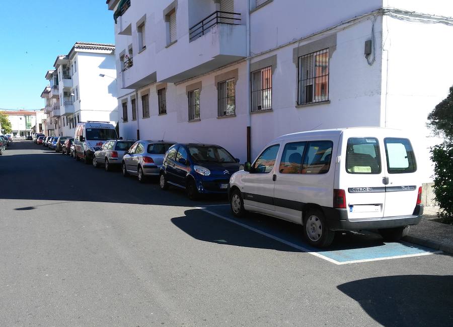 Una zona reservada para personas con discapacidad