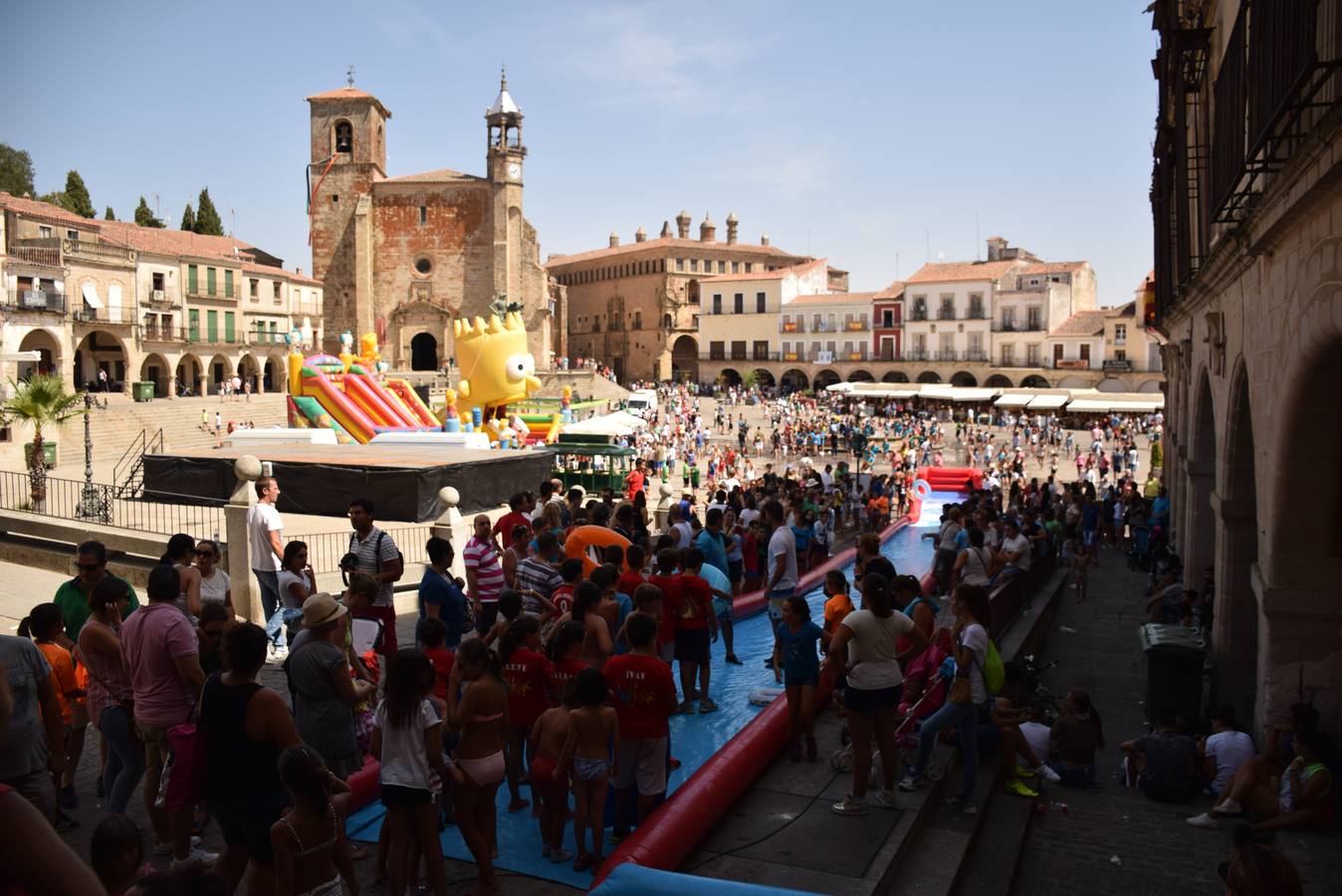 Una de las actividades más concurridas en la plaza Mayor, el año pasado. 