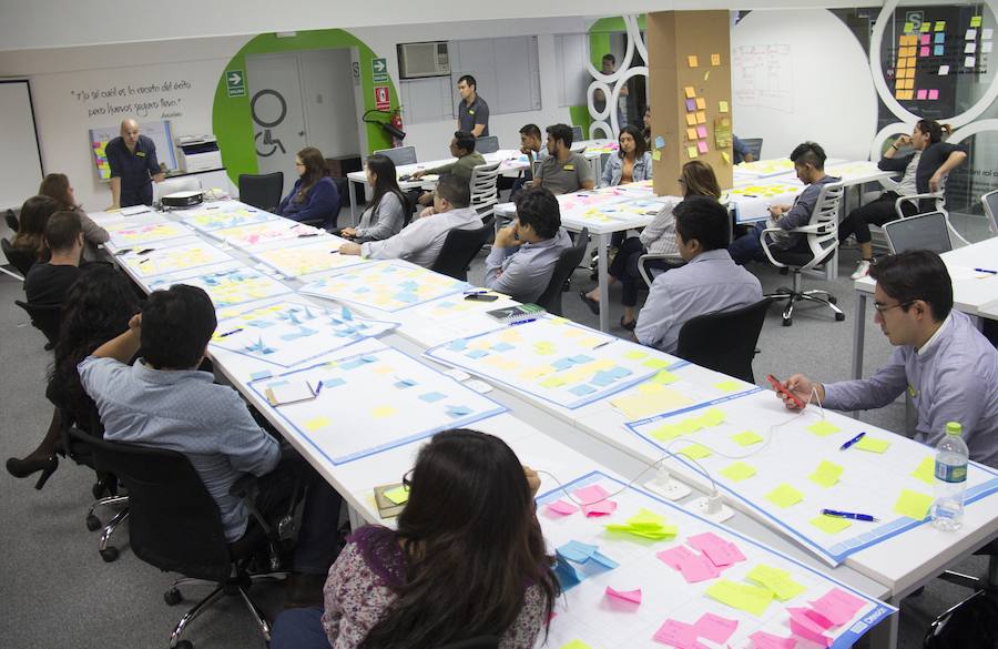 Pedro Mateos, en una sesión de trabajo con emprendedores 