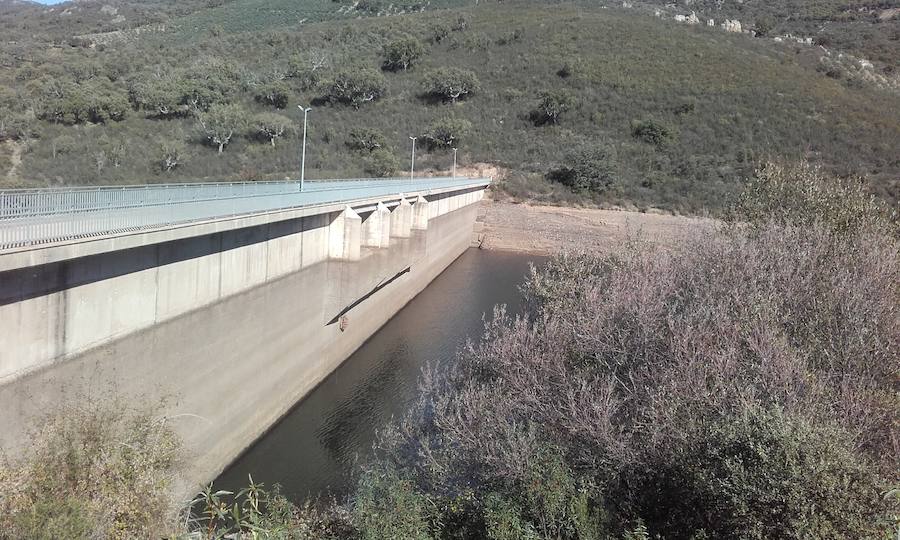 Presa de Santa Lucía hace unos días 