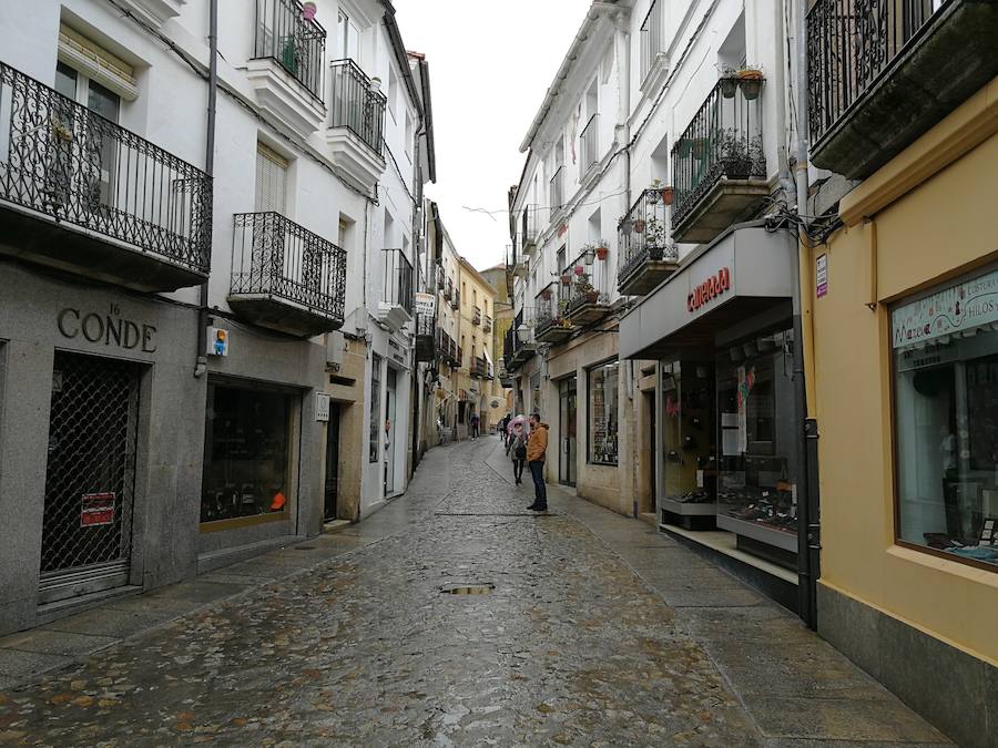 Calle Tiendas, una de las vías afectadas por la normativa 