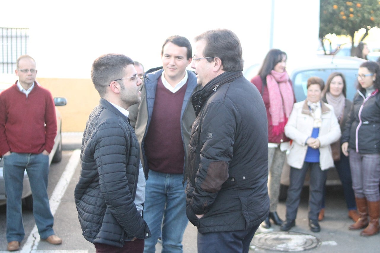 Imágenes de la presentación de la candidatura de Manolo Borrego a la alcaldía del ayuntamiento de Valverde, con la visita del presidente de la Junta, Guillermo Fernández Vara (08-02-2019)