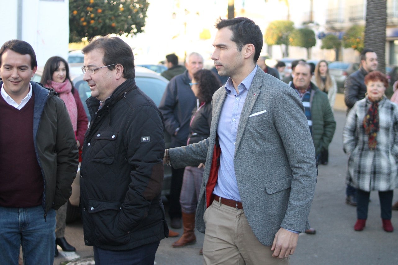 Imágenes de la presentación de la candidatura de Manolo Borrego a la alcaldía del ayuntamiento de Valverde, con la visita del presidente de la Junta, Guillermo Fernández Vara (08-02-2019)