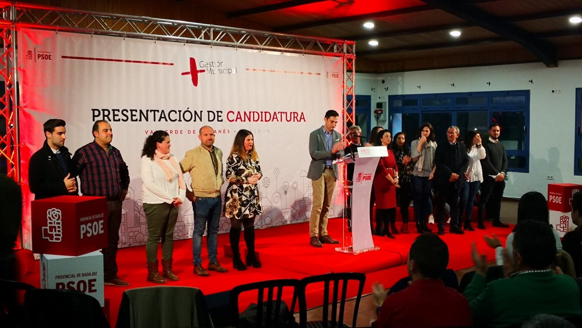 Imágenes de la presentación de la candidatura de Manolo Borrego a la alcaldía del ayuntamiento de Valverde, con la visita del presidente de la Junta, Guillermo Fernández Vara (08-02-2019)
