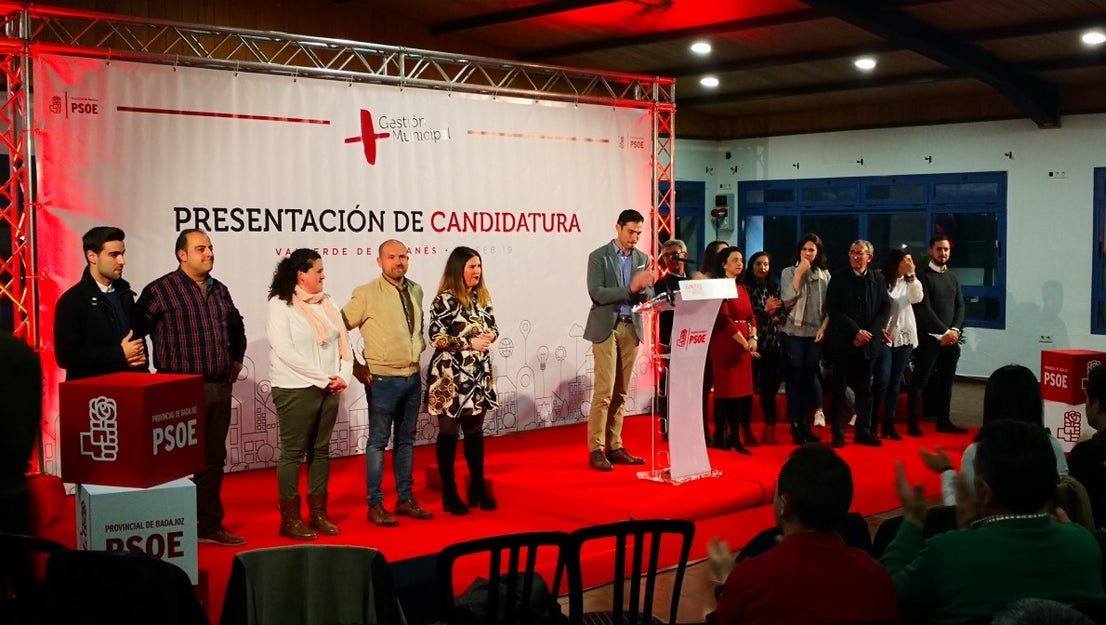 Imágenes de la presentación de la candidatura de Manolo Borrego a la alcaldía del ayuntamiento de Valverde, con la visita del presidente de la Junta, Guillermo Fernández Vara (08-02-2019)