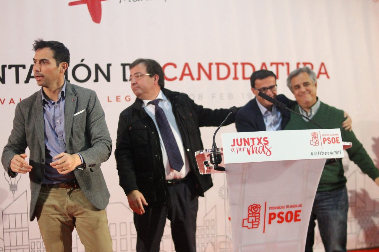 Imágenes de la presentación de la candidatura de Manolo Borrego a la alcaldía del ayuntamiento de Valverde, con la visita del presidente de la Junta, Guillermo Fernández Vara (08-02-2019)