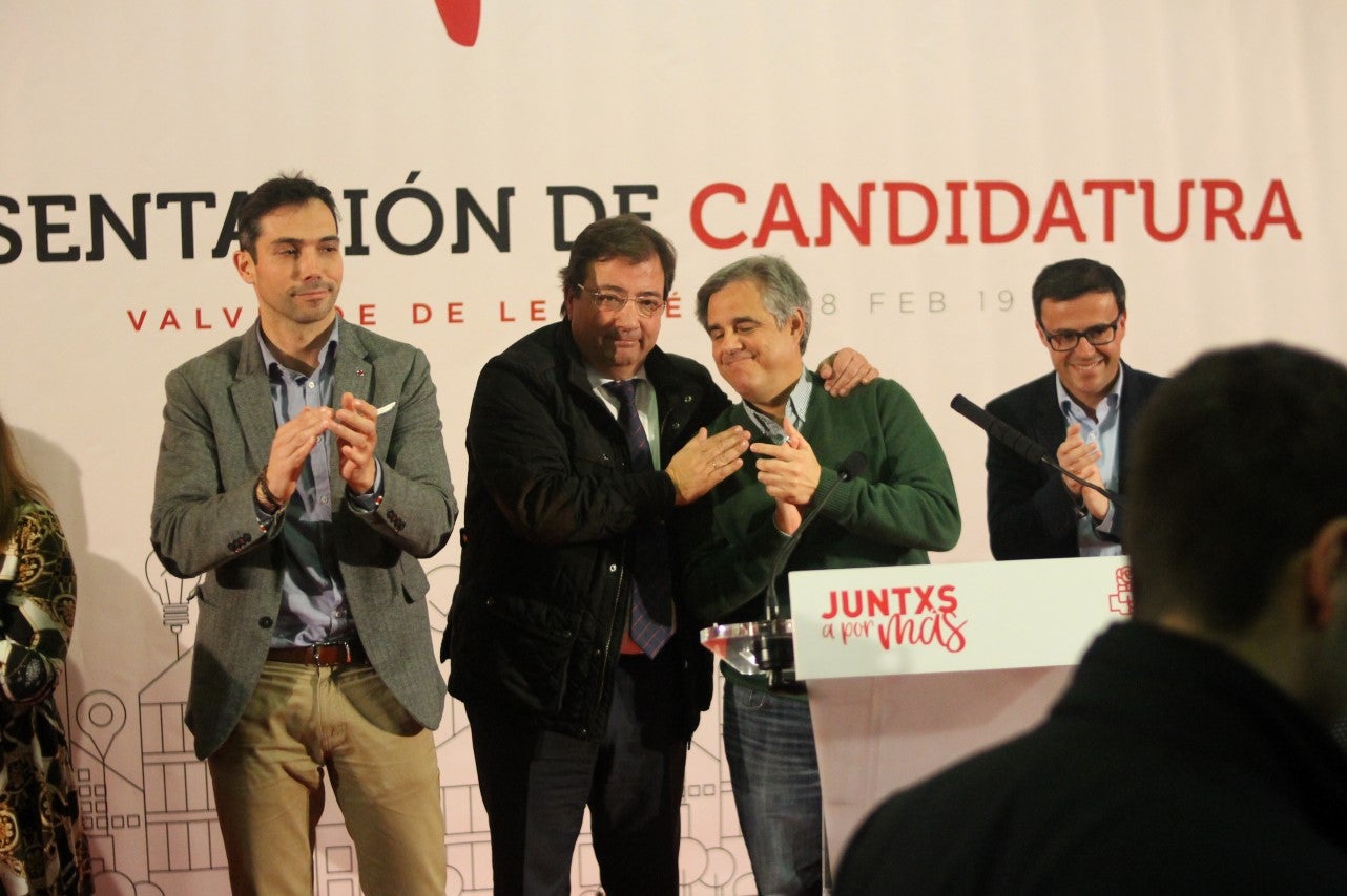 Imágenes de la presentación de la candidatura de Manolo Borrego a la alcaldía del ayuntamiento de Valverde, con la visita del presidente de la Junta, Guillermo Fernández Vara (08-02-2019)