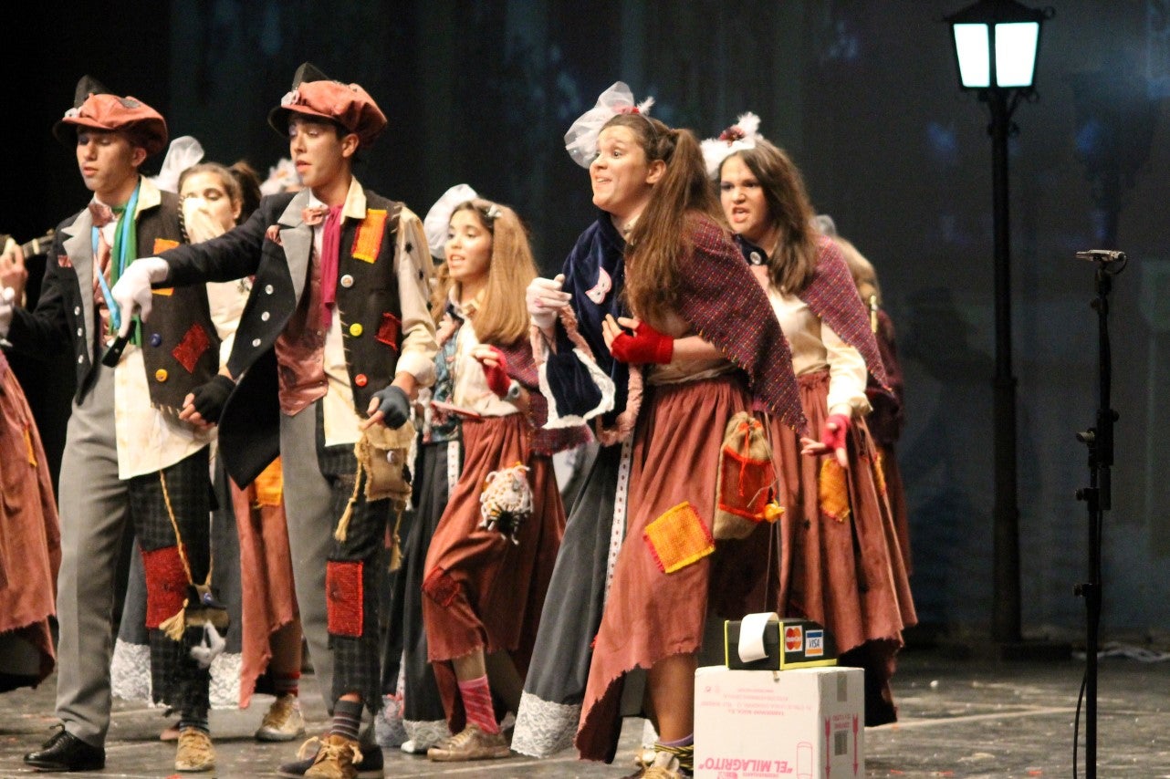 Imágenes de la actuación de Los Nuevitos Flama en el Concurso de Murgas Joven de Badajoz en el Carnaval 2019 (23-02-2019)