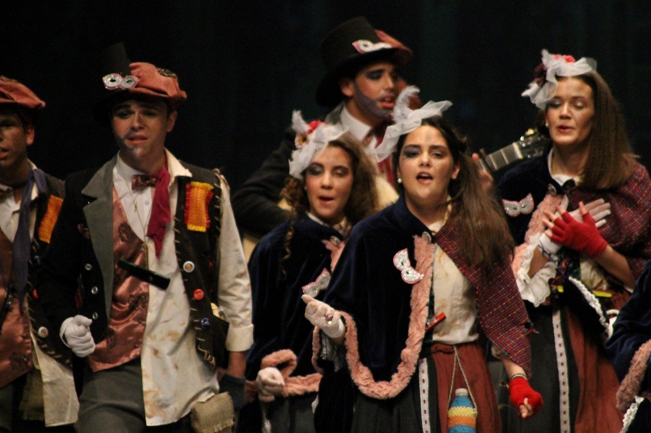 Imágenes de la actuación de Los Nuevitos Flama en el Concurso de Murgas Joven de Badajoz en el Carnaval 2019 (23-02-2019)