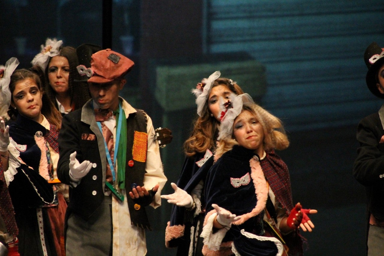 Imágenes de la actuación de Los Nuevitos Flama en el Concurso de Murgas Joven de Badajoz en el Carnaval 2019 (23-02-2019)