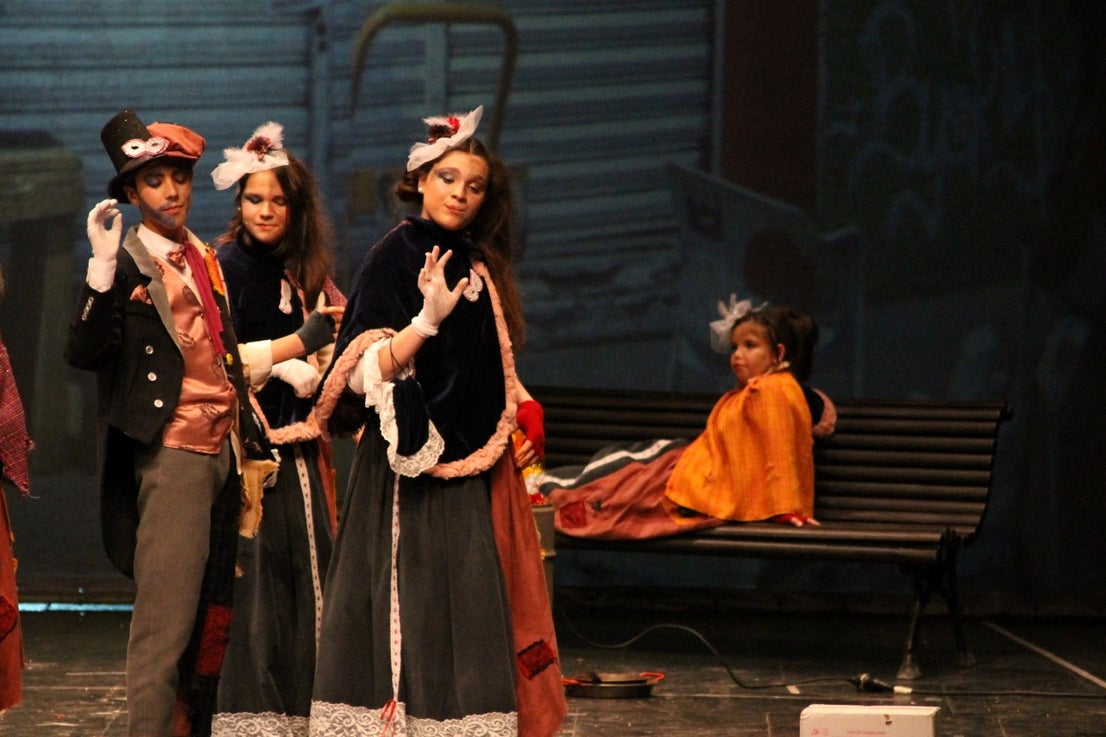 Imágenes de la actuación de Los Nuevitos Flama en el Concurso de Murgas Joven de Badajoz en el Carnaval 2019 (23-02-2019)