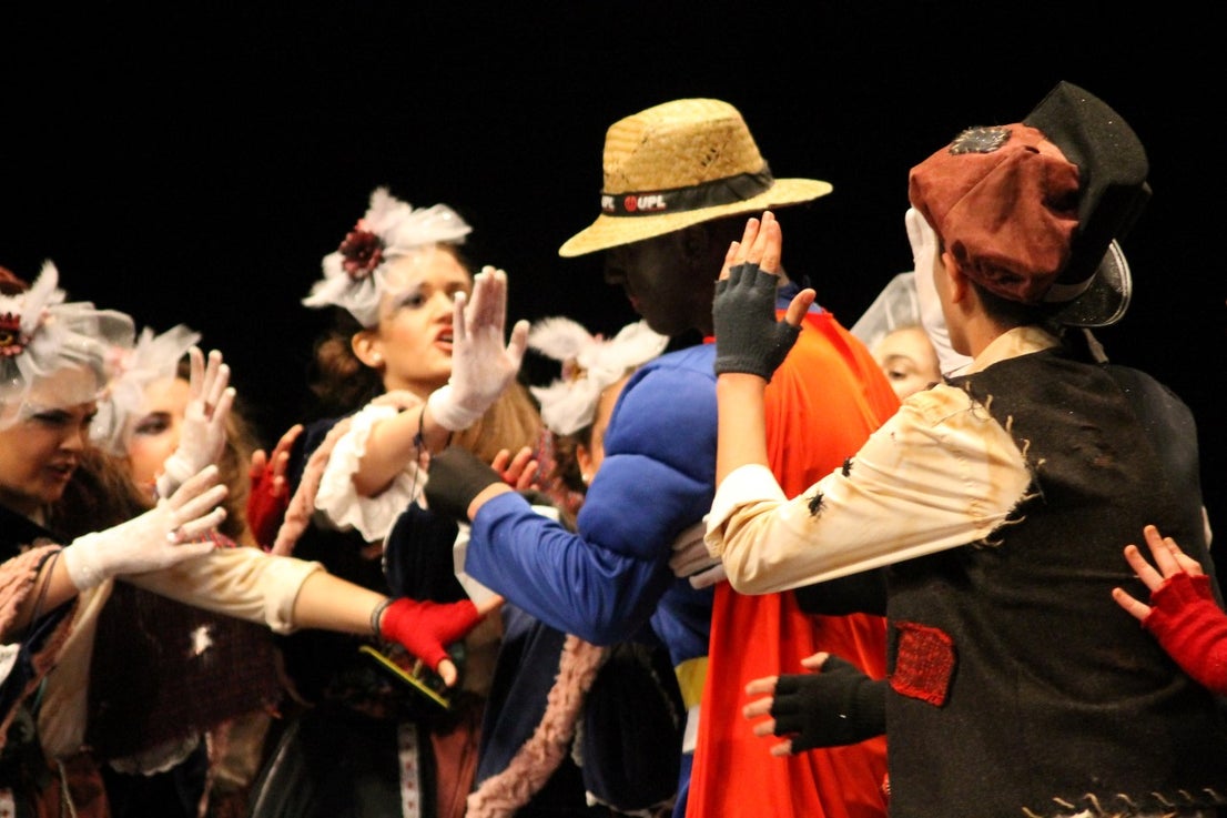 Imágenes de la actuación de Los Nuevitos Flama en el Concurso de Murgas Joven de Badajoz en el Carnaval 2019 (23-02-2019)