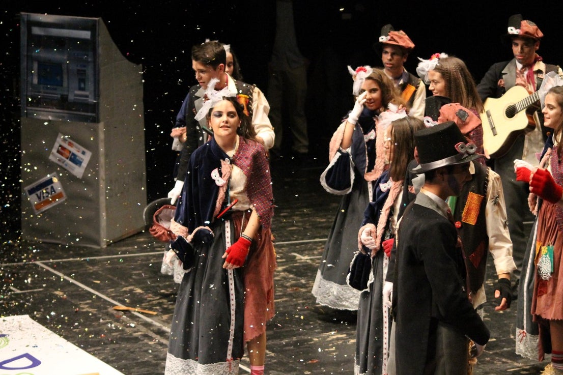 Imágenes de la actuación de Los Nuevitos Flama en el Concurso de Murgas Joven de Badajoz en el Carnaval 2019 (23-02-2019)