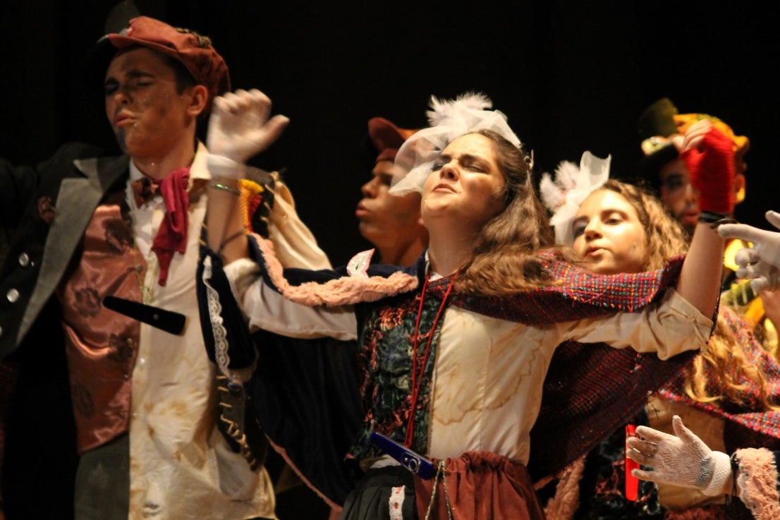 Actuación de Los Nuevitos Flama en el Concurso de Murgas del Carnaval de Valverde de Leganés 2019 (01-03-2019)