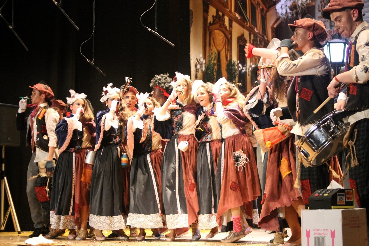 Actuación de Los Nuevitos Flama en el Concurso de Murgas del Carnaval de Valverde de Leganés 2019 (01-03-2019)