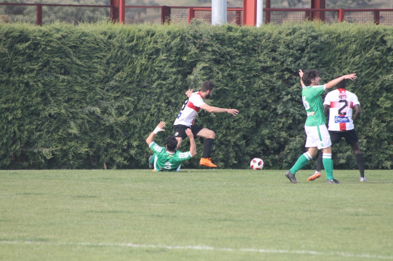 Imágenes del encuentro de la 33ª jornada de liga de la Tercera División disputado en el Municipal de San Roque y que finalizó con 2-1 (14-04-2019)