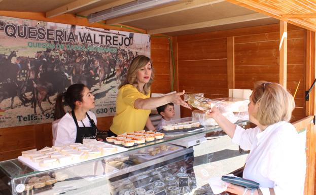 Stand de Quesería Valtrejo, muy destacado en la I Feria del Queso Artesano