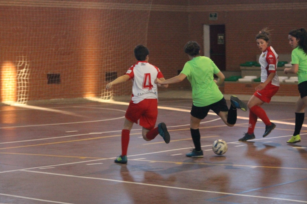 Algunas imágenes del encuentro femenino que enfrentó al equipo de Valverde y Almendral con el Santa Teresa en el pabellón polideportivo (28-05-2019)