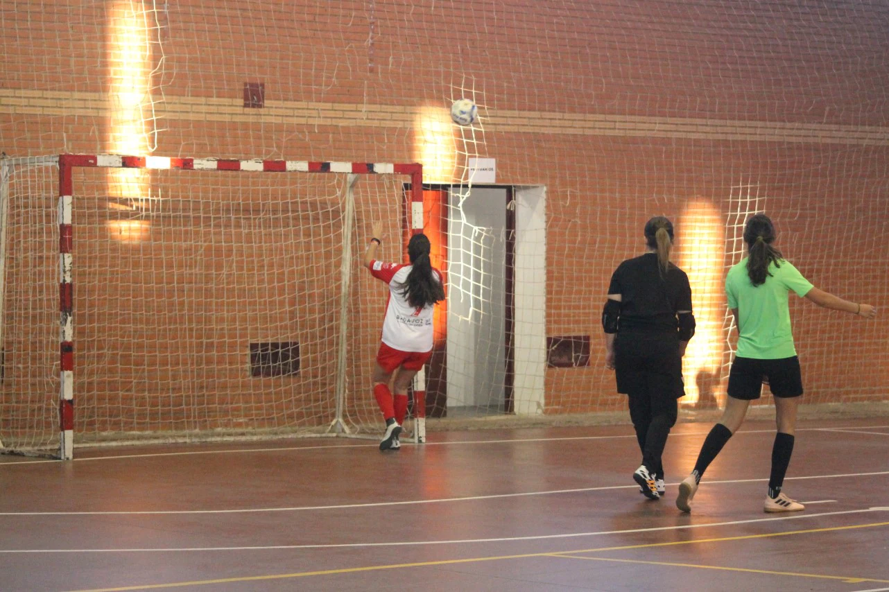 Algunas imágenes del encuentro femenino que enfrentó al equipo de Valverde y Almendral con el Santa Teresa en el pabellón polideportivo (28-05-2019)