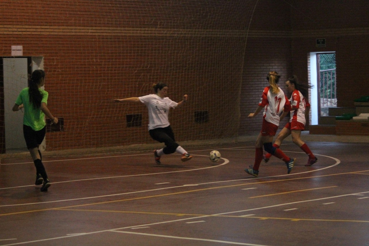 Algunas imágenes del encuentro femenino que enfrentó al equipo de Valverde y Almendral con el Santa Teresa en el pabellón polideportivo (28-05-2019)