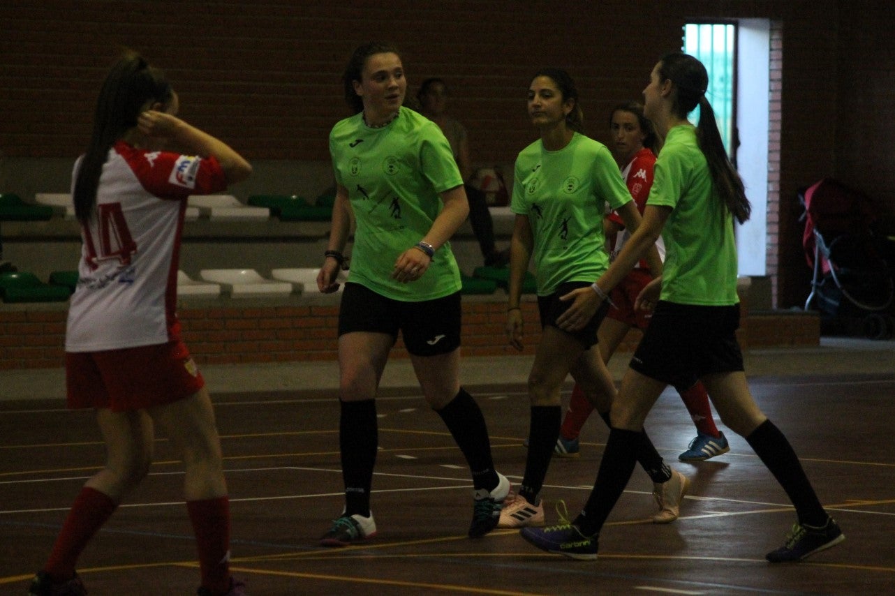 Algunas imágenes del encuentro femenino que enfrentó al equipo de Valverde y Almendral con el Santa Teresa en el pabellón polideportivo (28-05-2019)