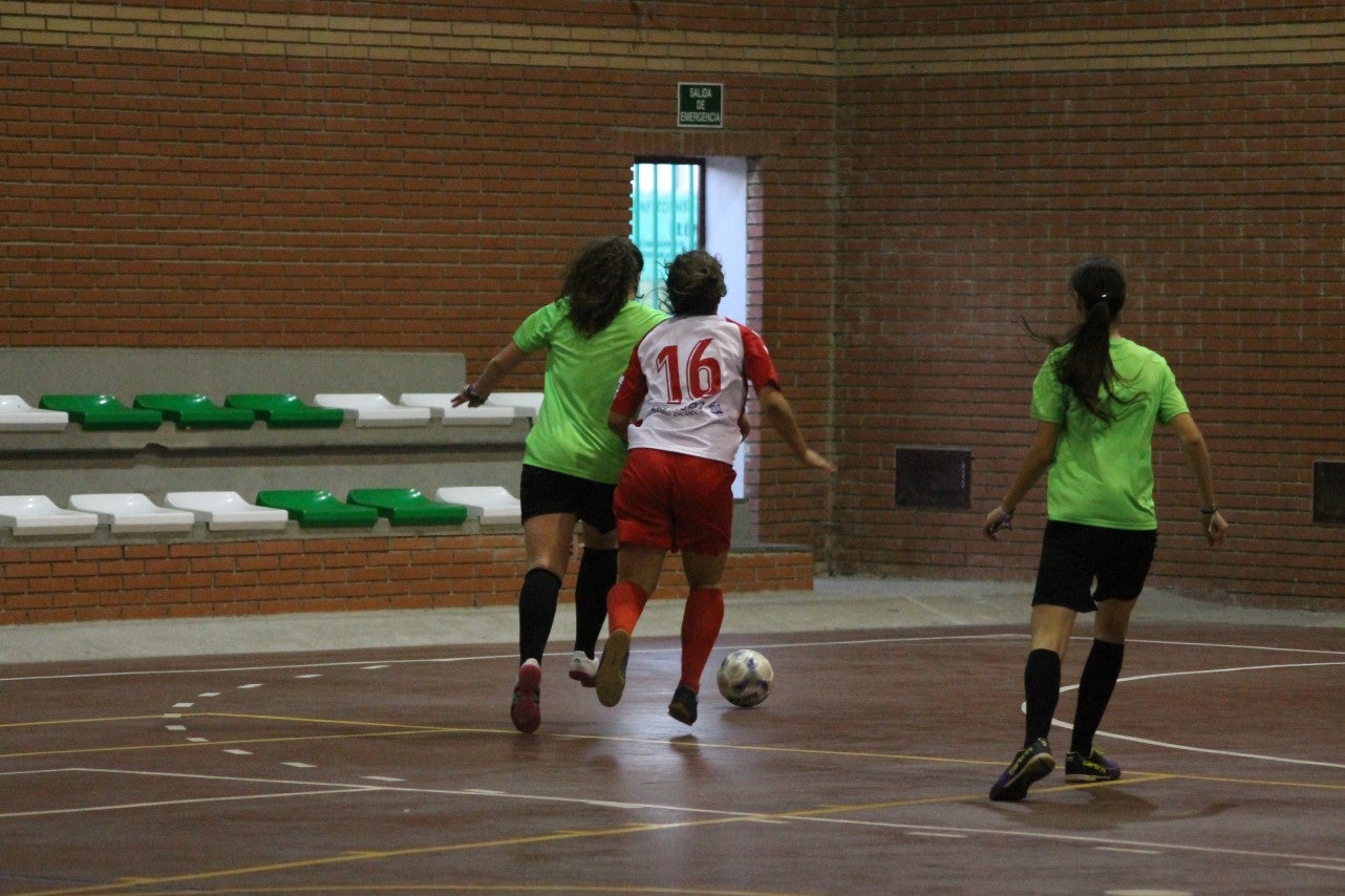 Algunas imágenes del encuentro femenino que enfrentó al equipo de Valverde y Almendral con el Santa Teresa en el pabellón polideportivo (28-05-2019)