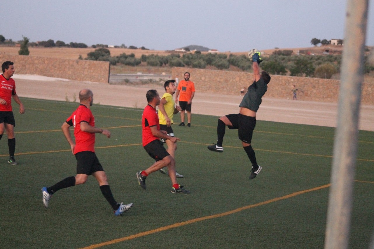 Algunas imágenes de la final y el tercer y cuarto puesto del torneo de verano de fútbol 7 disputado en Valverde de Leganés (01-08-2019)