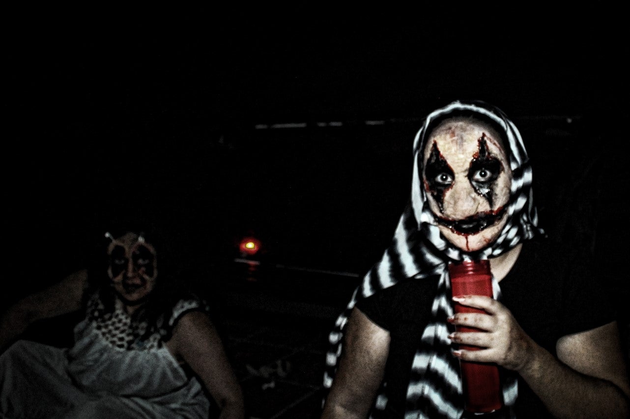 Algunas imágenes del pasaje del terror de la Ruta Nocturna 'La Diabla' (14-08-2019)