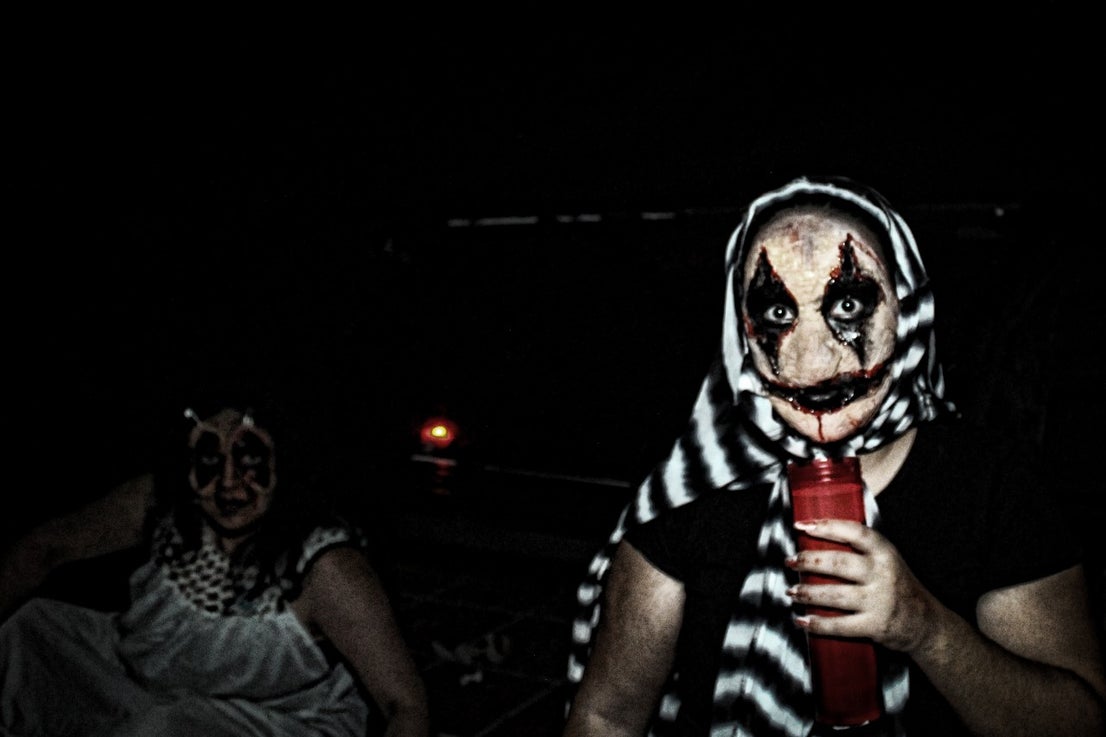 Algunas imágenes del pasaje del terror de la Ruta Nocturna 'La Diabla' (14-08-2019)