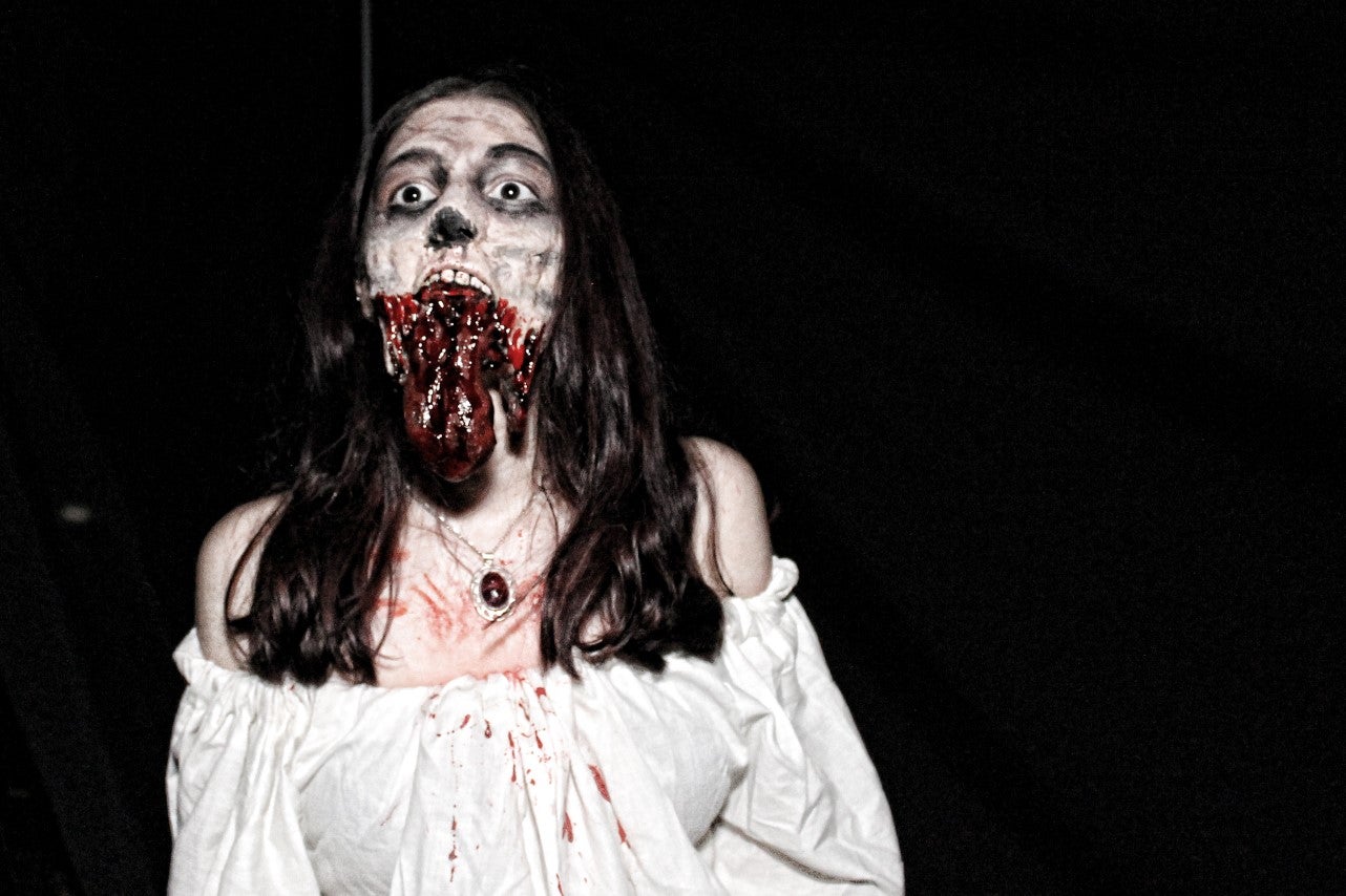 Algunas imágenes del pasaje del terror de la Ruta Nocturna 'La Diabla' (14-08-2019)