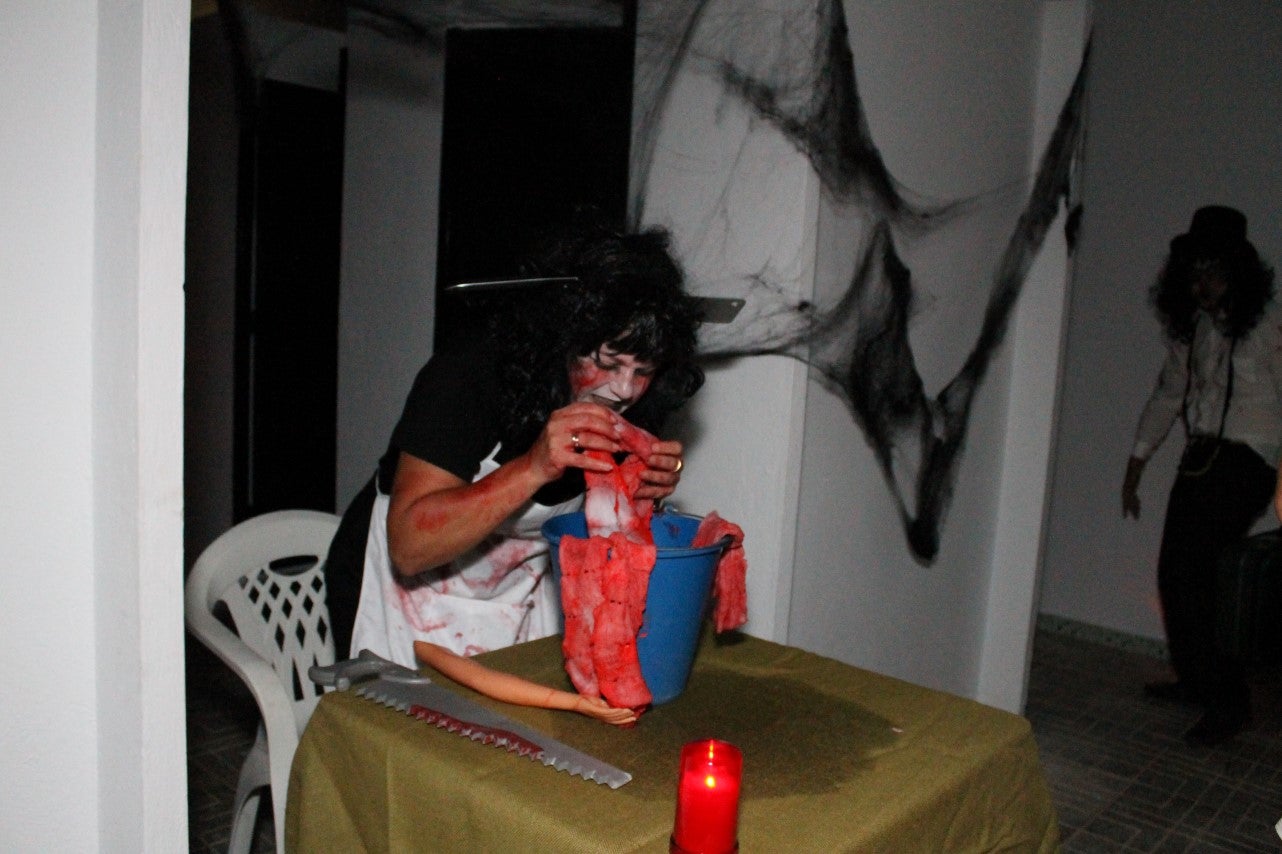 Algunas imágenes del pasaje del terror de la Ruta Nocturna 'La Diabla' (14-08-2019)