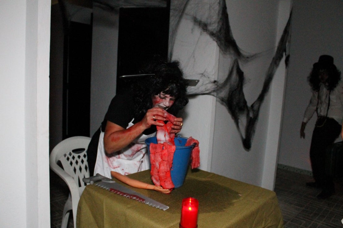 Algunas imágenes del pasaje del terror de la Ruta Nocturna 'La Diabla' (14-08-2019)