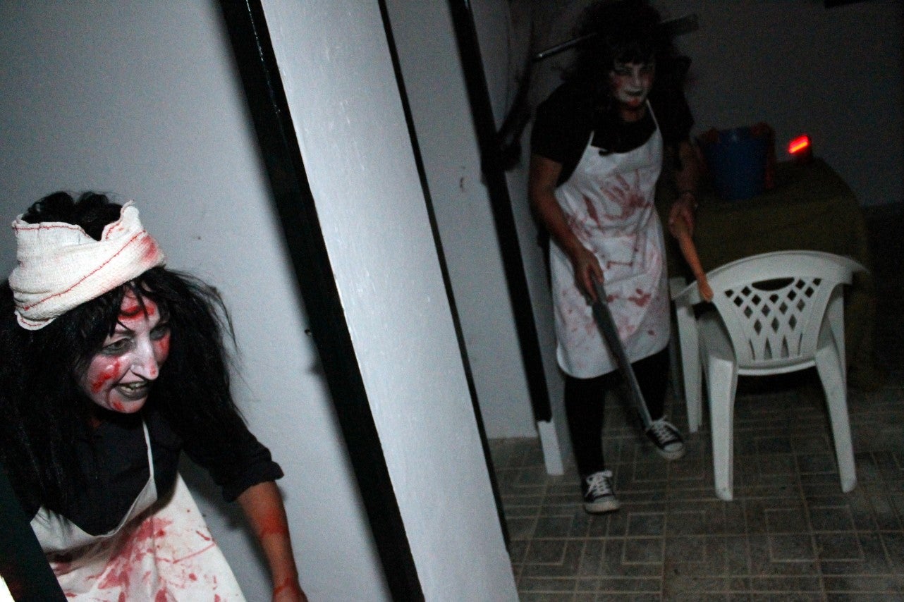 Algunas imágenes del pasaje del terror de la Ruta Nocturna 'La Diabla' (14-08-2019)