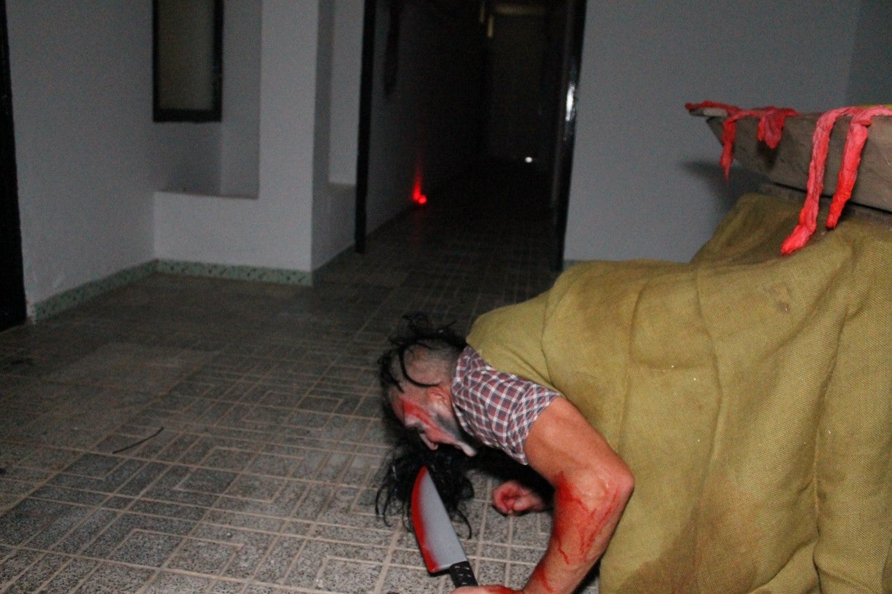 Algunas imágenes del pasaje del terror de la Ruta Nocturna 'La Diabla' (14-08-2019)