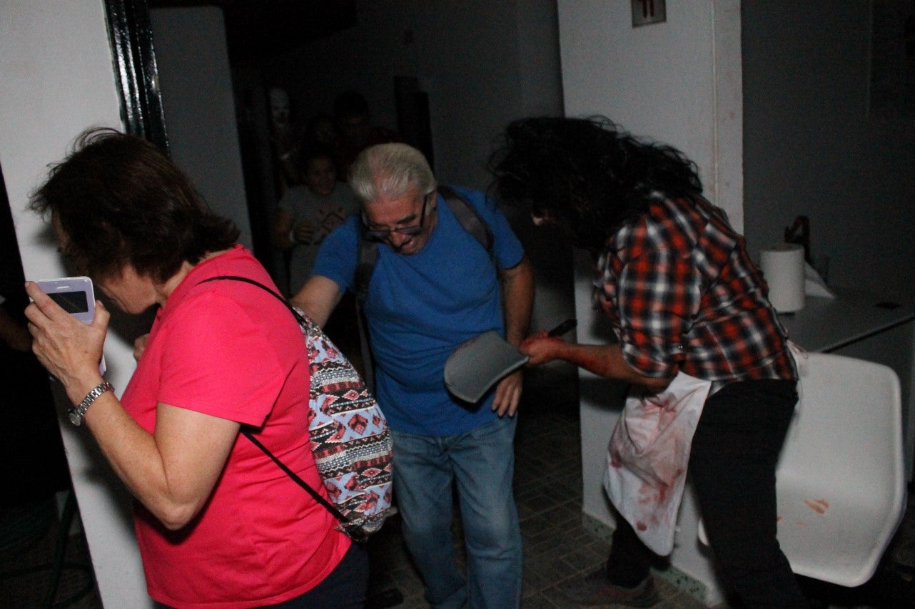 Algunas imágenes del pasaje del terror de la Ruta Nocturna 'La Diabla' (14-08-2019)