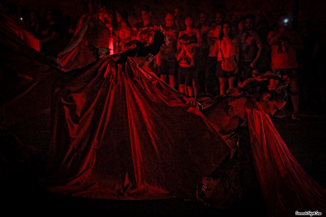 Imágenes del espectáculo de la Fuga de la Diabla celebrado en Valverde de Leganés (17-08-2019)