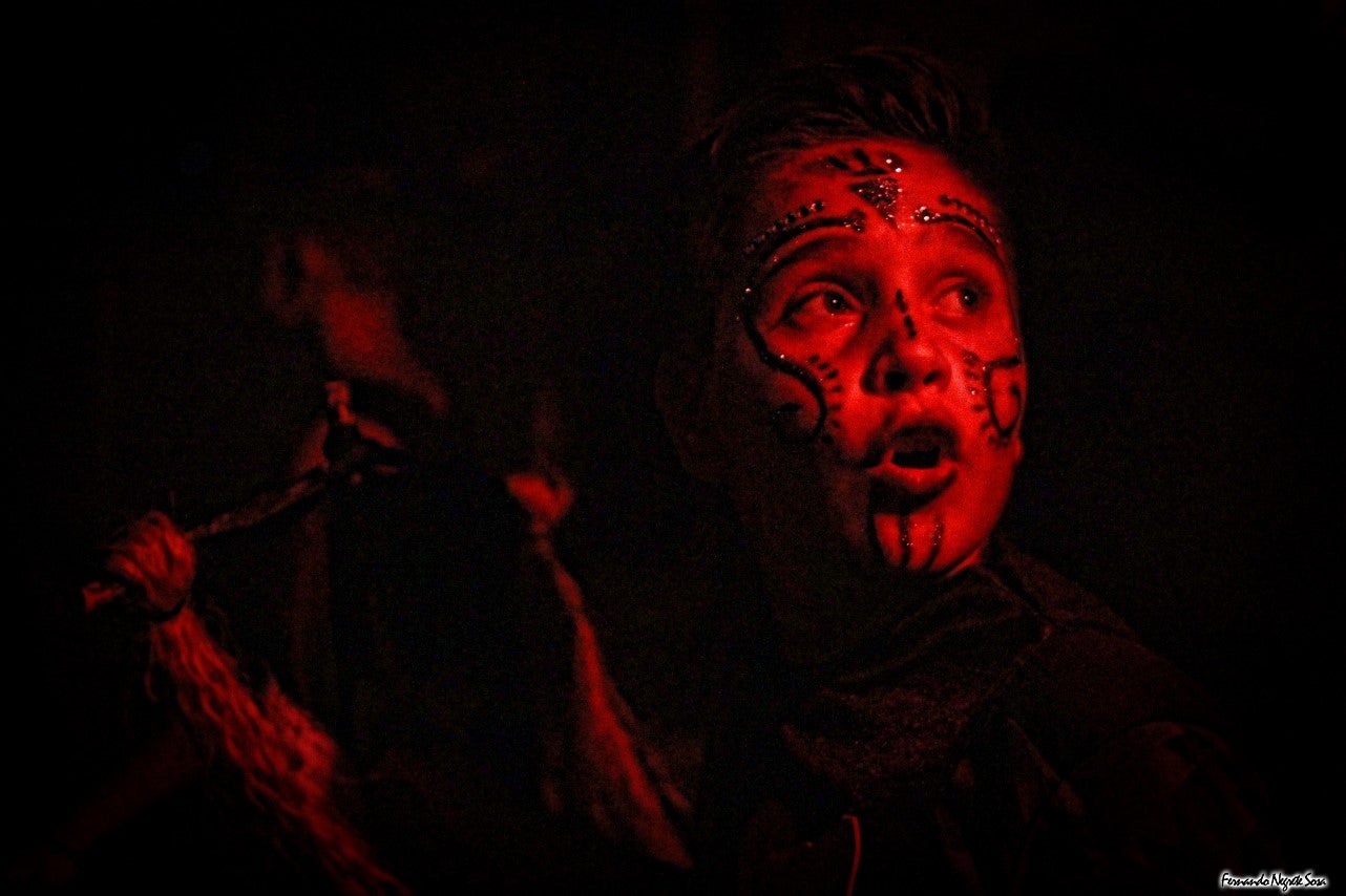 Imágenes del espectáculo de la Fuga de la Diabla celebrado en Valverde de Leganés (17-08-2019)