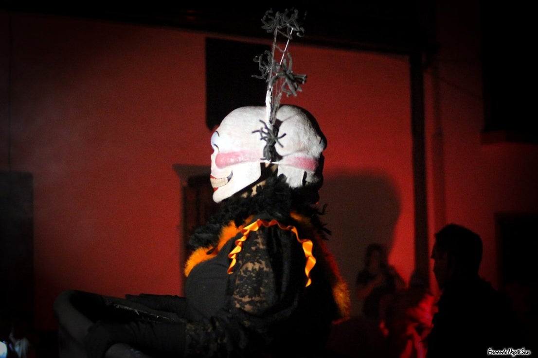 Imágenes del espectáculo de la Fuga de la Diabla celebrado en Valverde de Leganés (17-08-2019)