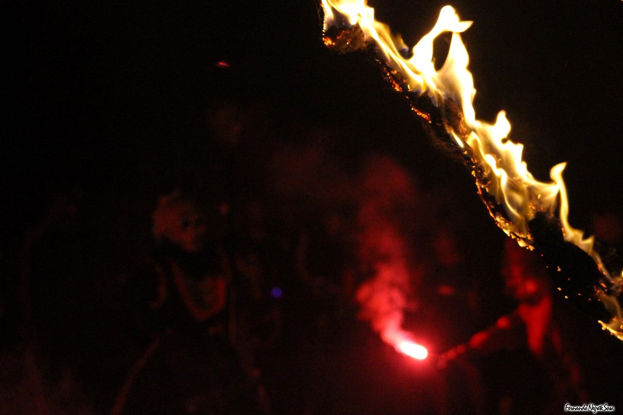 Imágenes del espectáculo de la Fuga de la Diabla celebrado en Valverde de Leganés (17-08-2019)