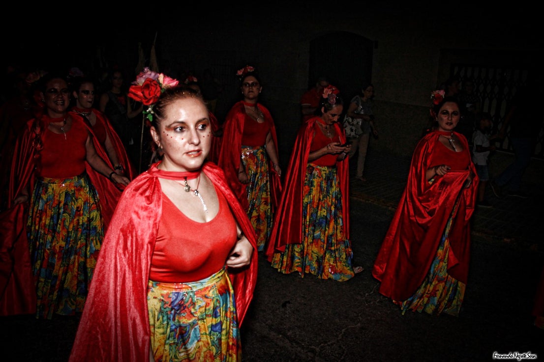 Imágenes del espectáculo de la Fuga de la Diabla celebrado en Valverde de Leganés (17-08-2019)