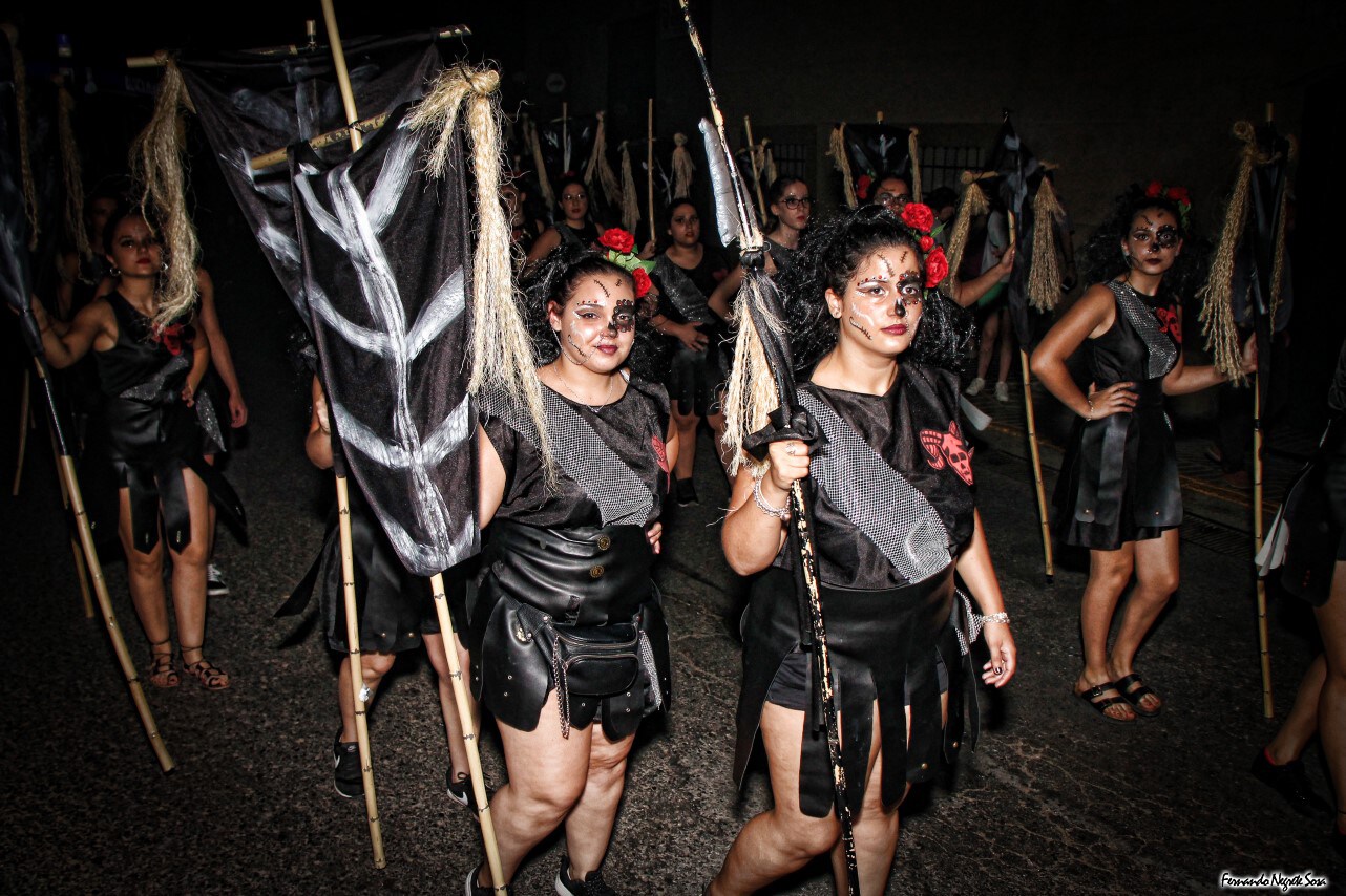 Imágenes del espectáculo de la Fuga de la Diabla celebrado en Valverde de Leganés (17-08-2019)