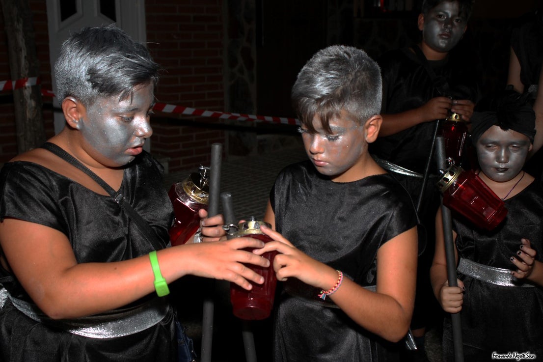 Imágenes del espectáculo de la Fuga de la Diabla celebrado en Valverde de Leganés (17-08-2019)
