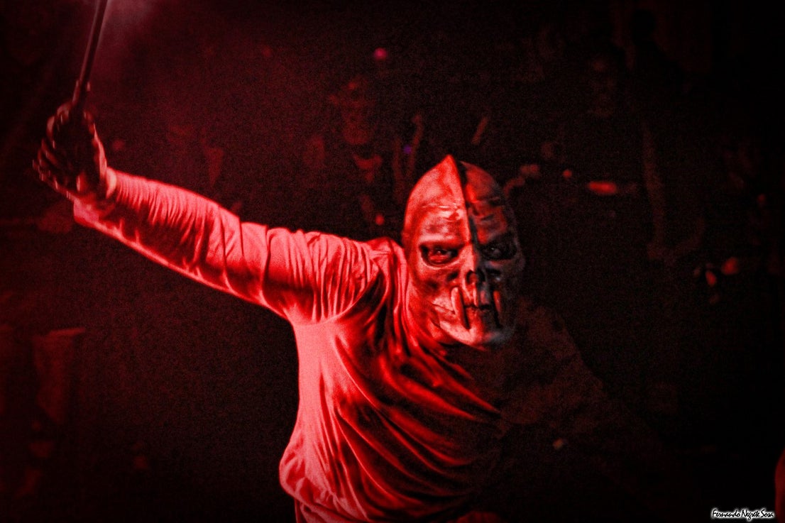 Imágenes del espectáculo de la Fuga de la Diabla celebrado en Valverde de Leganés (17-08-2019)