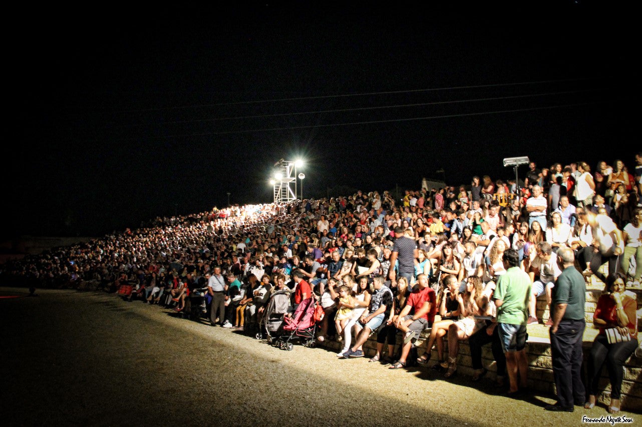 Imágenes del espectáculo de la Fuga de la Diabla celebrado en Valverde de Leganés (17-08-2019)