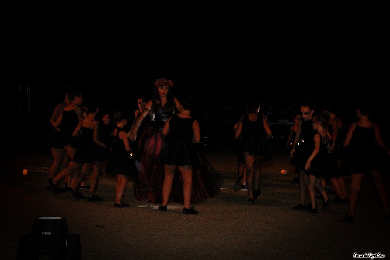 Imágenes del espectáculo de la Fuga de la Diabla celebrado en Valverde de Leganés (17-08-2019)