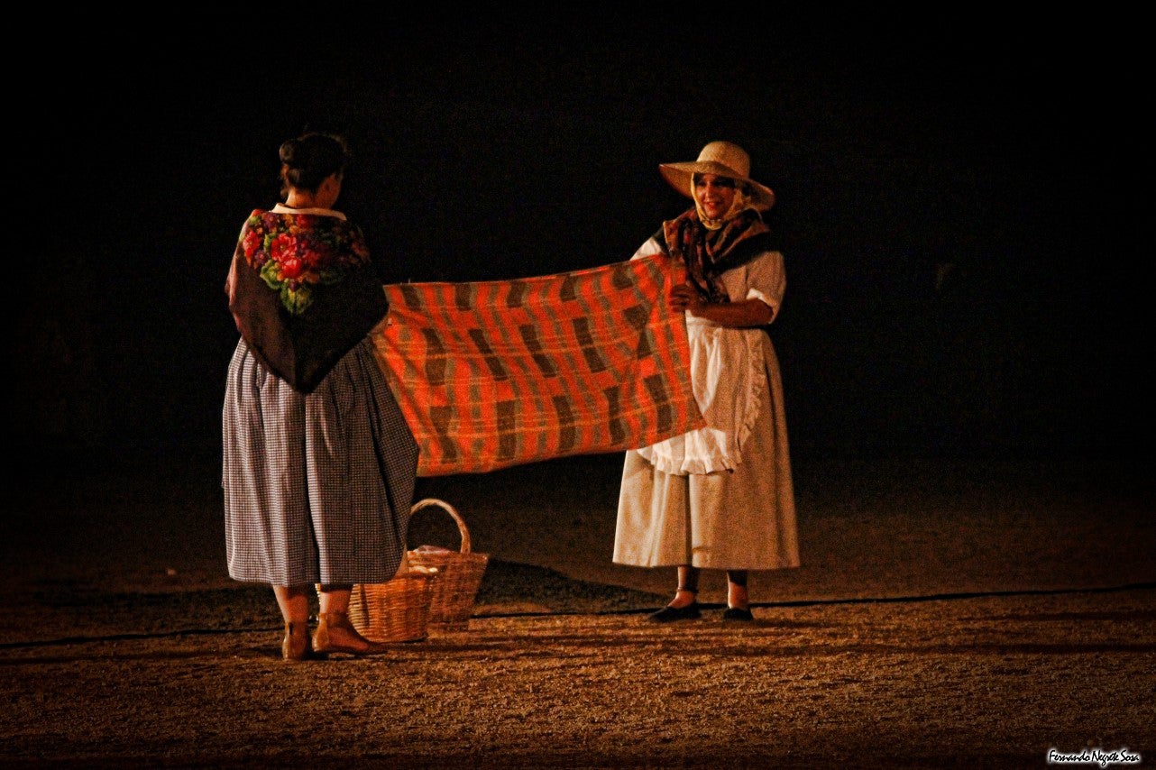 Imágenes del espectáculo de la Fuga de la Diabla celebrado en Valverde de Leganés (17-08-2019)