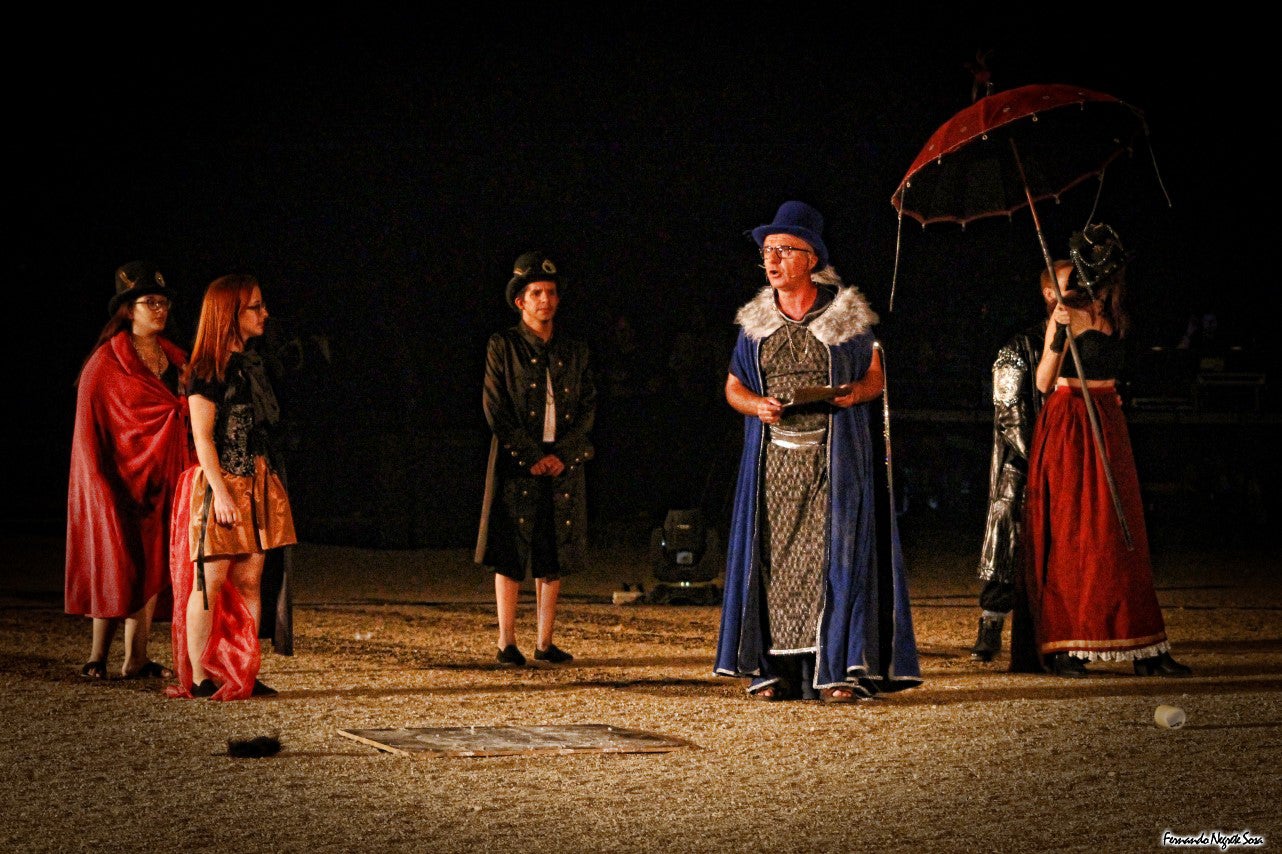 Imágenes del espectáculo de la Fuga de la Diabla celebrado en Valverde de Leganés (17-08-2019)