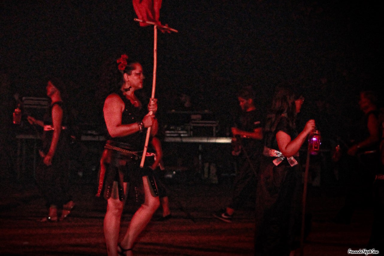 Imágenes del espectáculo de la Fuga de la Diabla celebrado en Valverde de Leganés (17-08-2019)